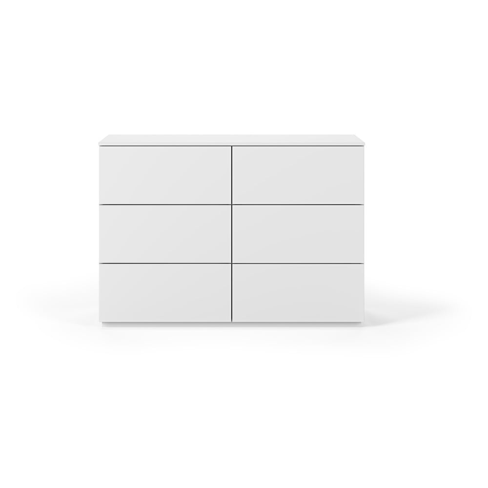  Comodă albă cu sertare TemaHome Join, 120 x 84 cm 
