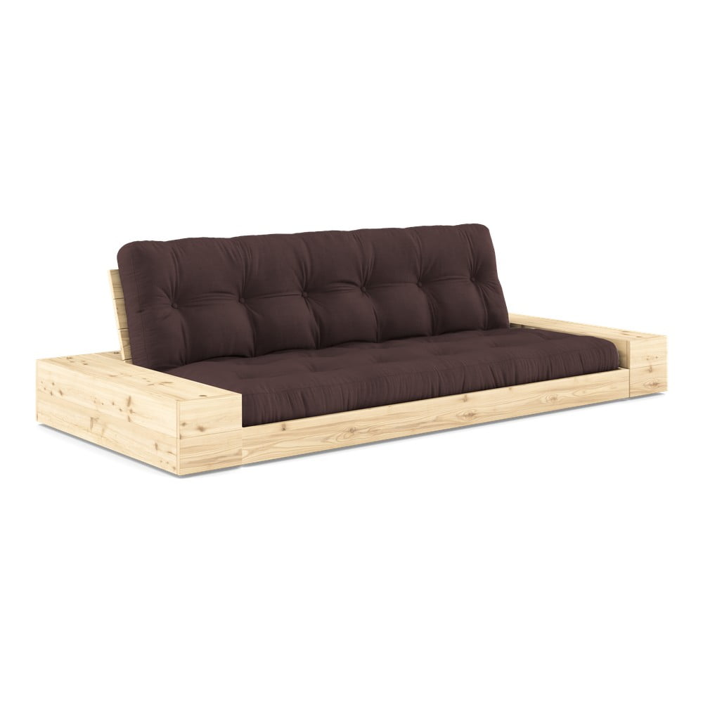 Canapea maro închis extensibilă 244 cm Base – Karup Design