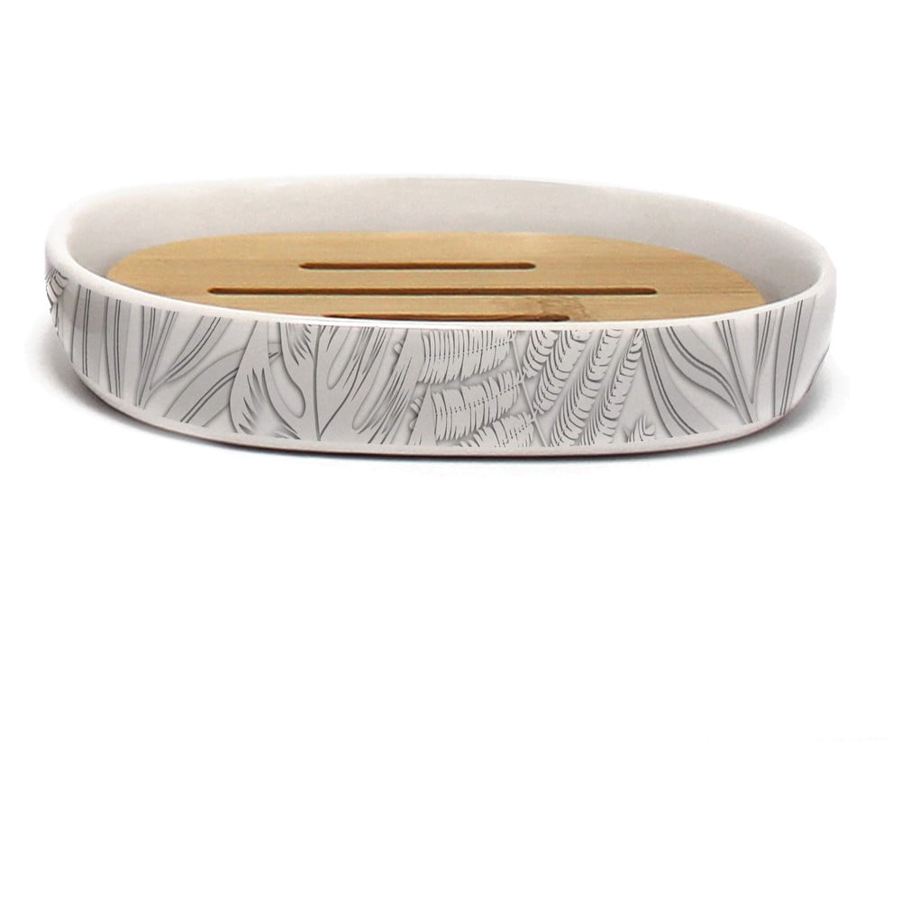 Săpunieră albă din ceramică Amber – douceur d\'intérieur