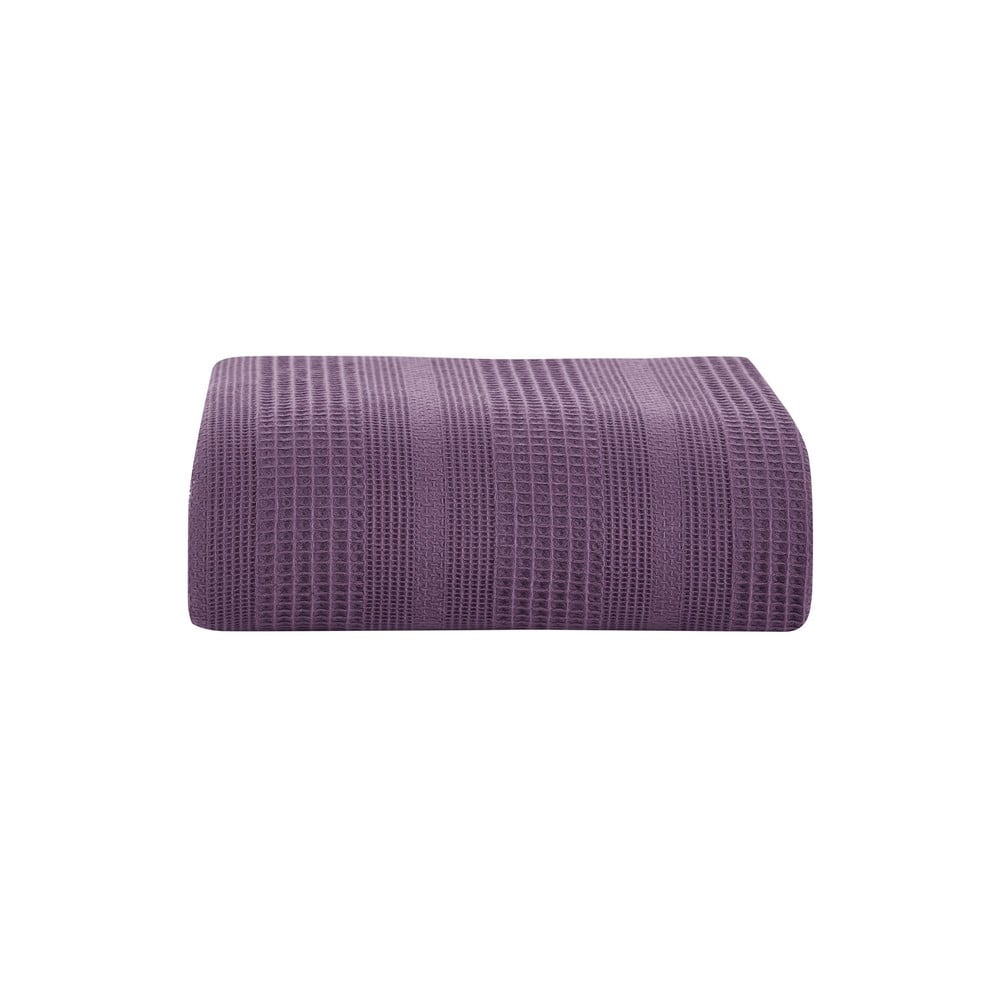  Cuvertură violet din bumbac pentru pat dublu 220x235 cm Leona - Mijolnir 