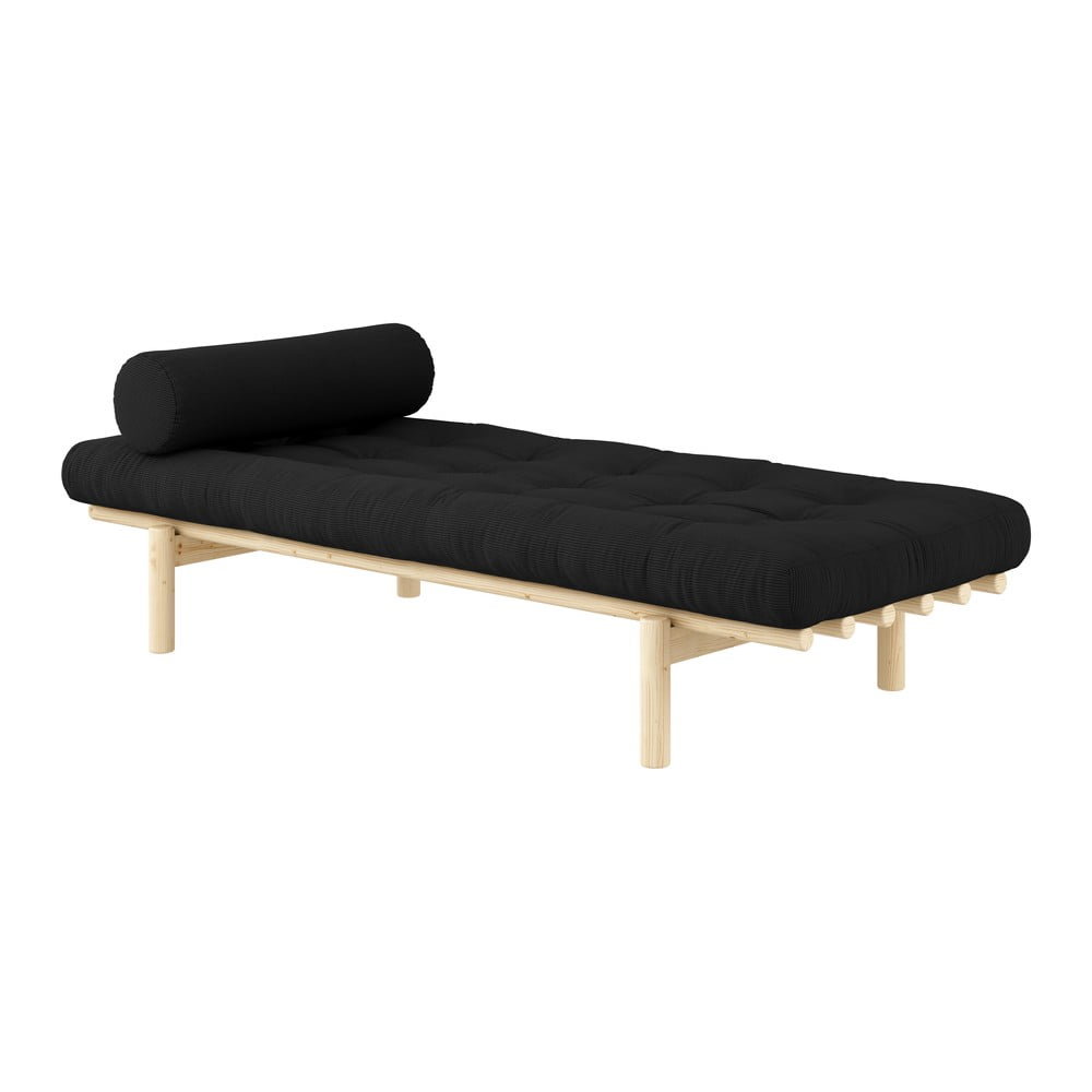 Canapea din catifea reiată karup design next natural/charcoal