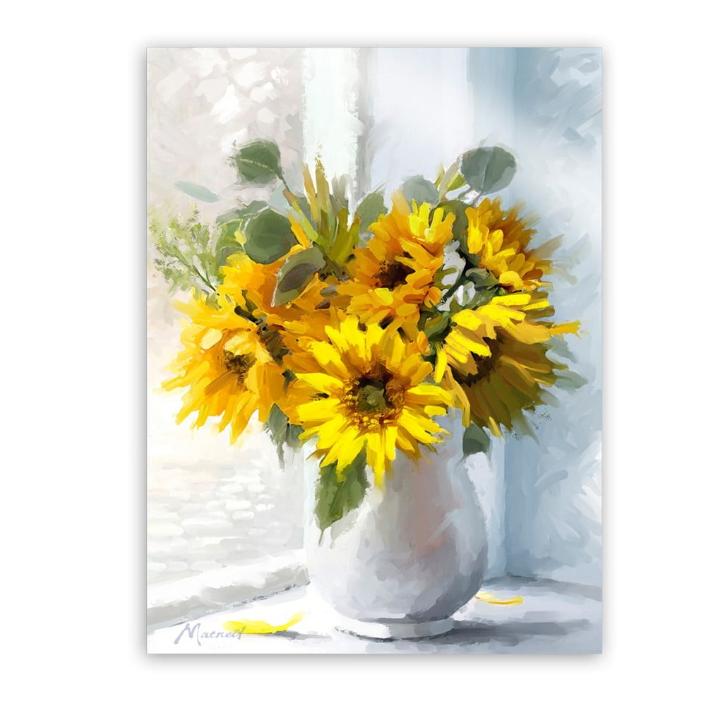 Tablou Styler Canvas Flowers Sunflowers, 60 x 80 cm bonami.ro imagine 2022