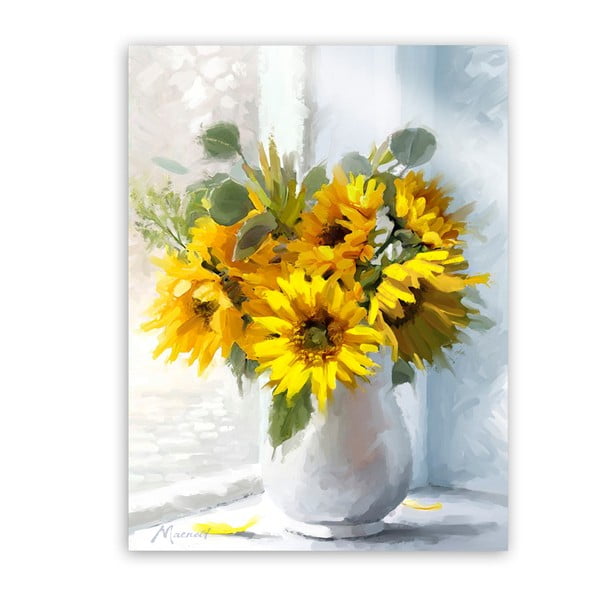 Tablou Styler Canvas Flowers Sunflowers, 60 x 80 cm
