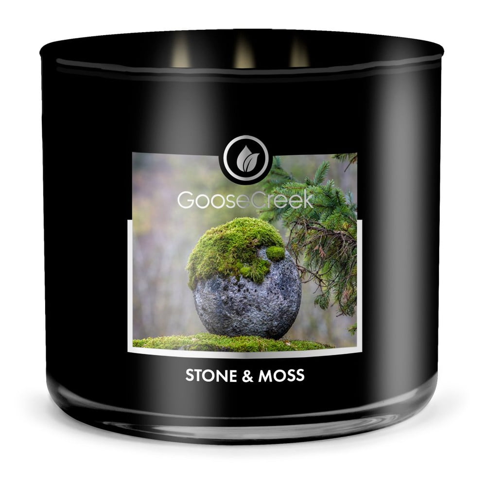 Lumânare parfumată pentru bărbați Goose Creek Stone & Moss, 35 de ore de ardere bonami.ro
