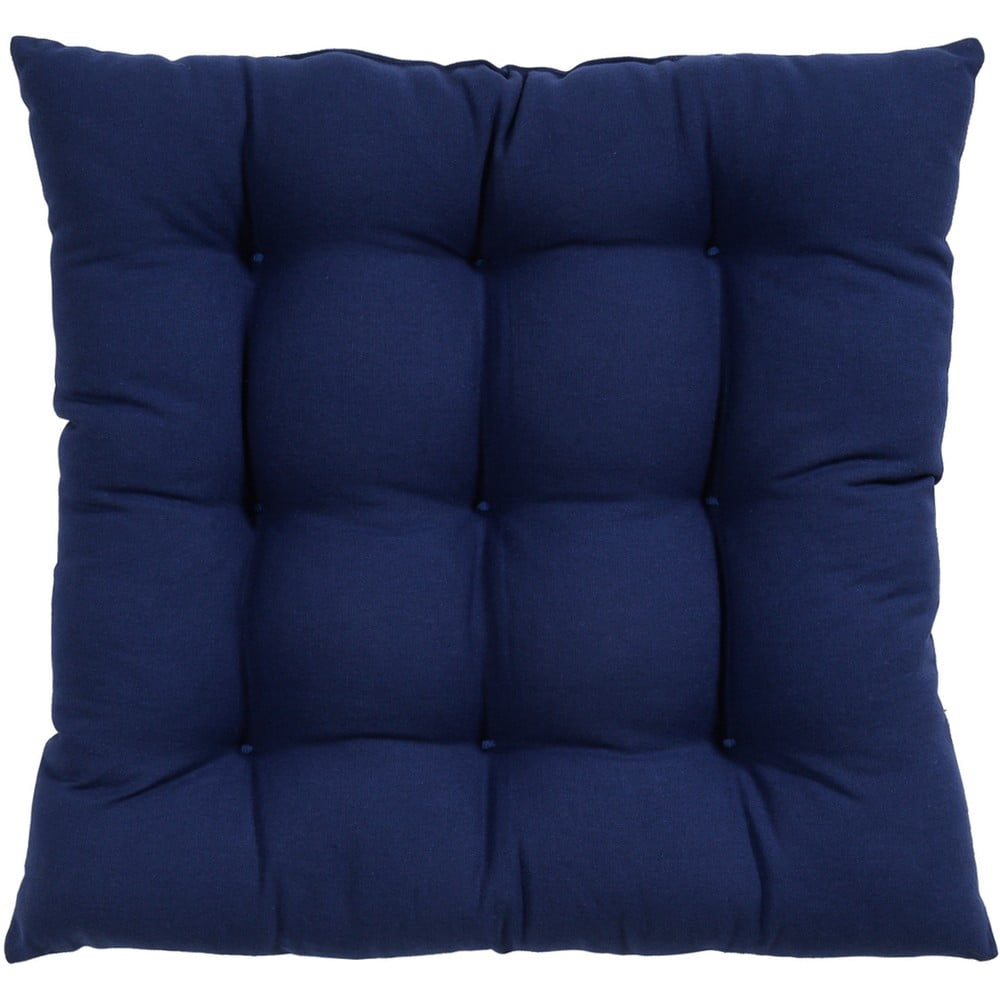 Pernă scaun din bumbac westwing collection ava, 40 x 40 cm, albastru