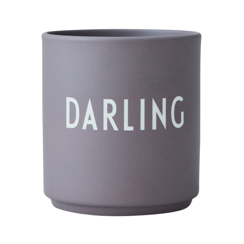 Cană din porțelan Design Letters Darling, 300 ml, gri bonami.ro imagine 2022