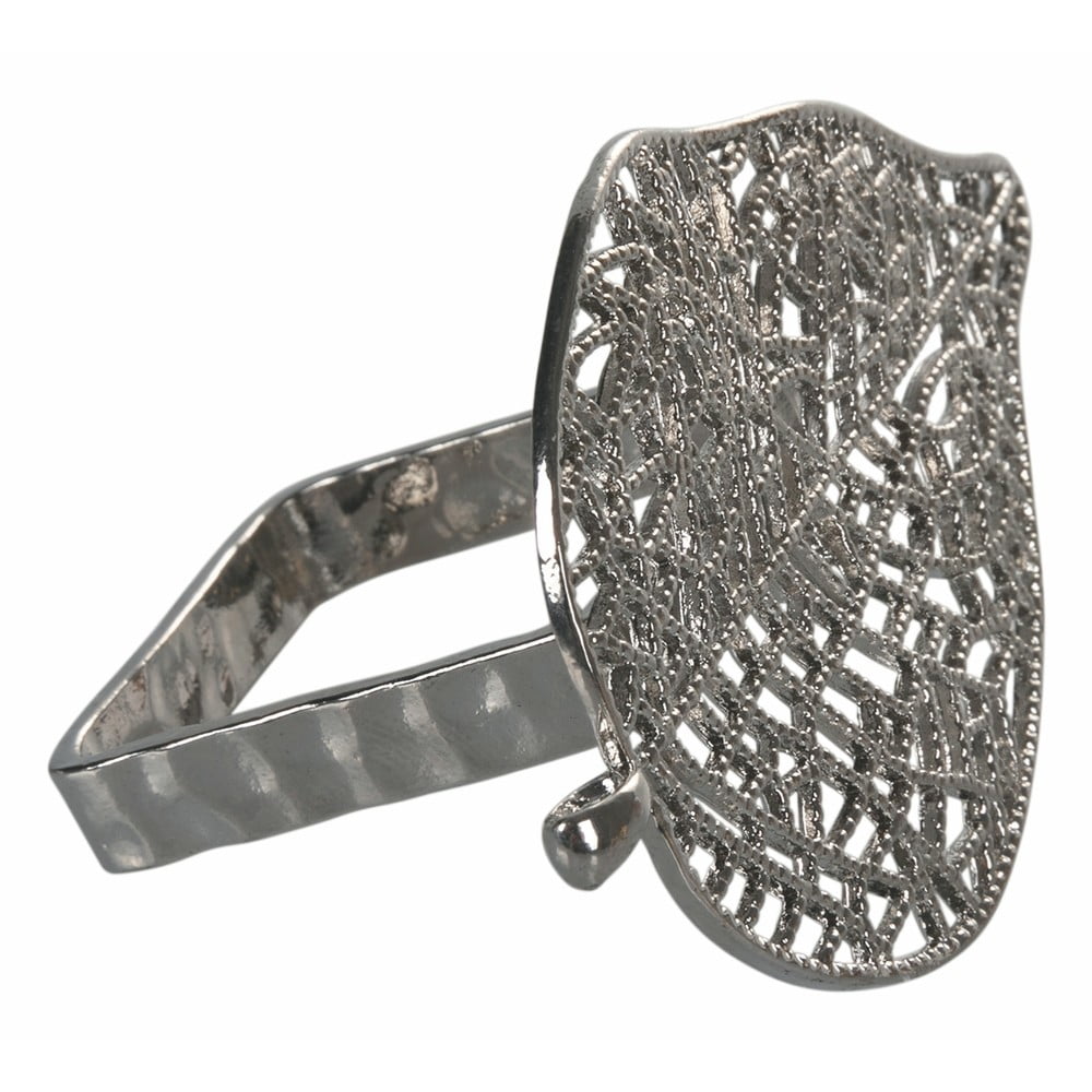 Set 4 inele pentru șervețele din metal Villa d’Este Argento, argintiu bonami.ro imagine 2022
