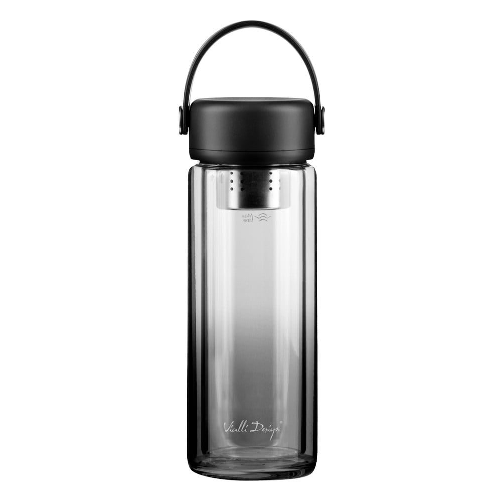 Sticlă neagră din sticlă 350 ml Fuori – Vialli Design