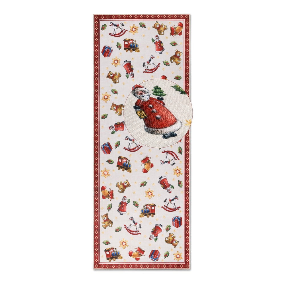 Covor tip traversă roșu 80x200 cm cu model de Crăciun Red Christmas – Villeroy&Boch