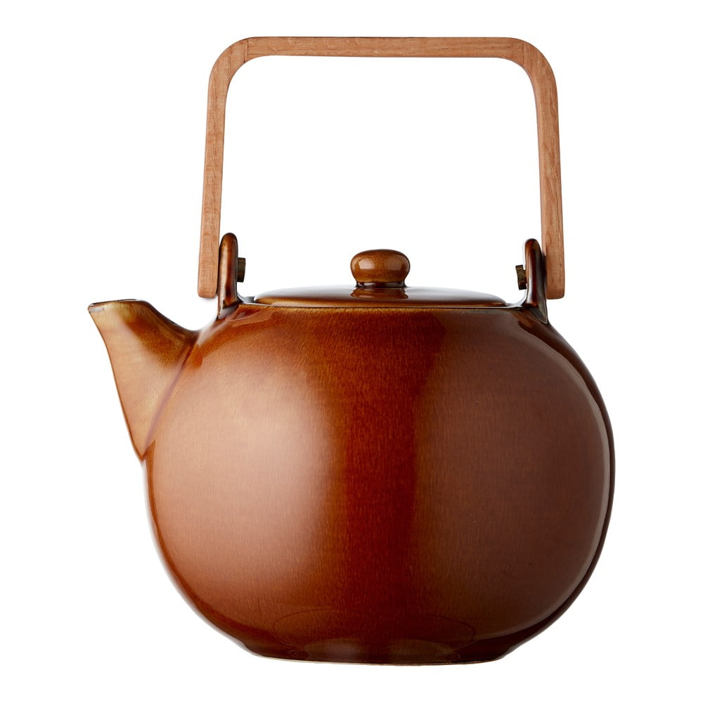 Ceainic chihlimbar cu filtru din gresie 1,2 l Amber – Bitz