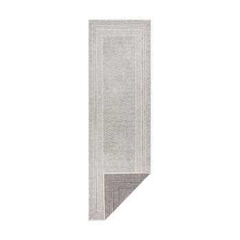 Covor lung pentru exterior ragami berlin, 80 x 250 cm, gri - alb