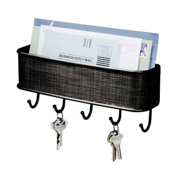 Cuier de perete pentru hol idesign twillo, maro