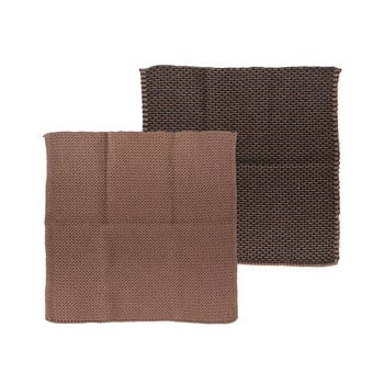 Set 2 prosoape din bumbac pentru bucătărie södahl, roz - maro, 30 x 30 cm