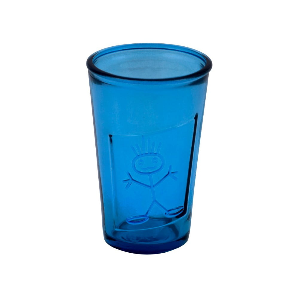 Pahar din sticlă Ego Dekor Zeus, 300 ml, albastru