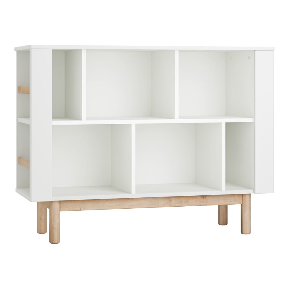 Bibliotecă de copii albă 120x40 cm Miloo – Pinio