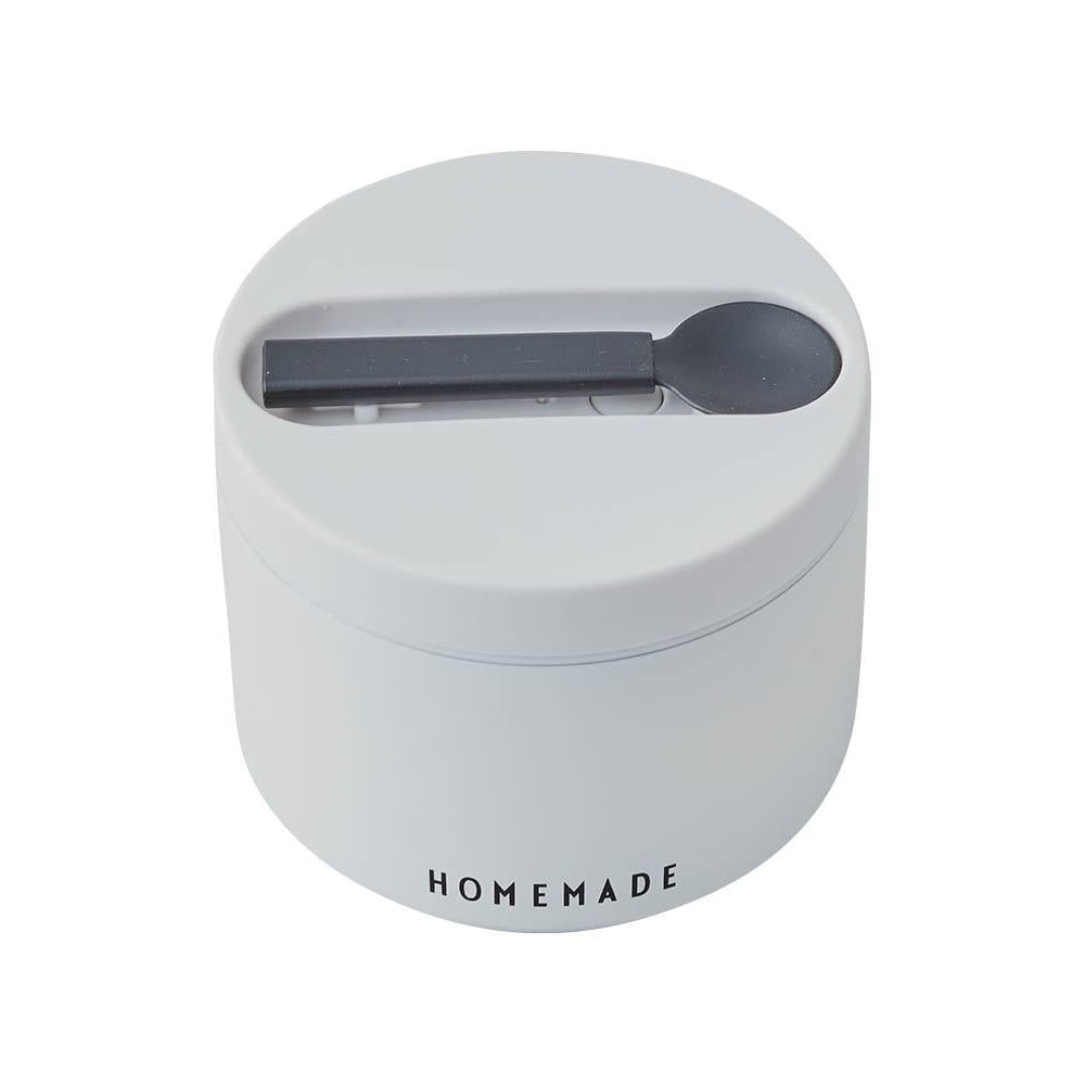 Cutie termos pentru gustare cu lingură Design Letters Homemade, înălțime 9 cm, alb bonami.ro imagine 2022