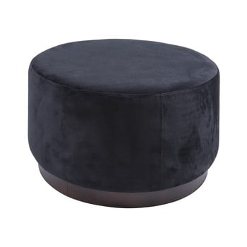 Puf leitmotiv wood, negru