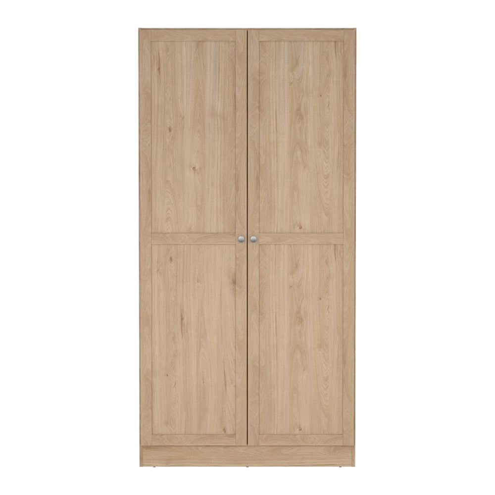 Șifonier în culoare naturală cu aspect de lemn de stejar 99x200x62 cm Billund – Tvilum
