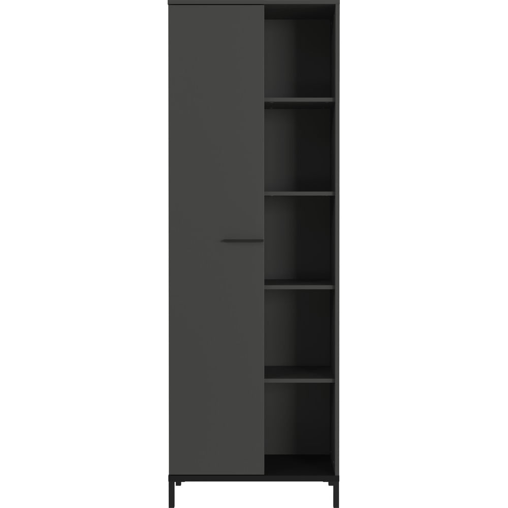 Bibliotecă gri antracit 64x190x34 cm Rovigo – Germania