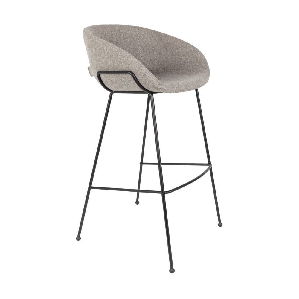 Set 2 scaune bar Zuiver Feston, înălțime scaun 76 cm, gri bonami.ro