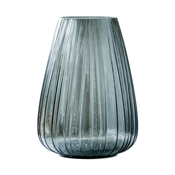 Vază din sticlă Bitz Kusintha, înălțime 22 cm, gri