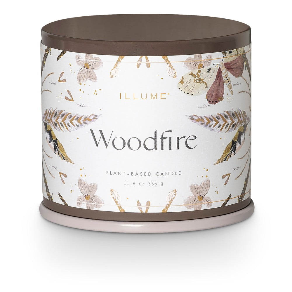 Lumânare parfumată din ceară de soia timp de ardere 50 h Woodfire – ILLUME x Bloomingville