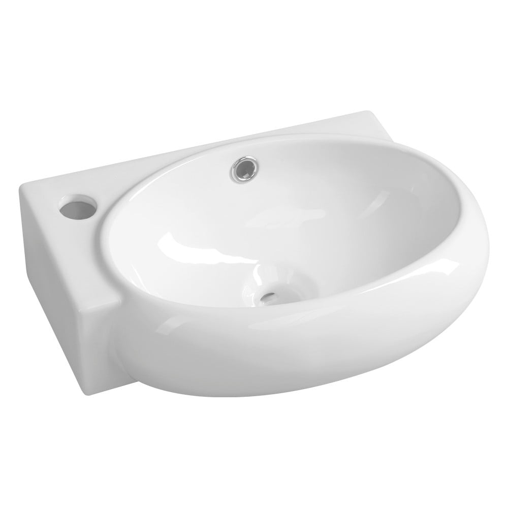 Chiuvetă mică pentru WC albă din ceramică 43x28,5 cm Ribera – Sapho