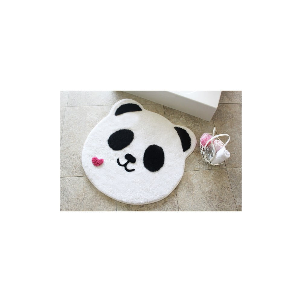 Covoraș de baie Confetti Bathmats Panda, Ø 90 cm