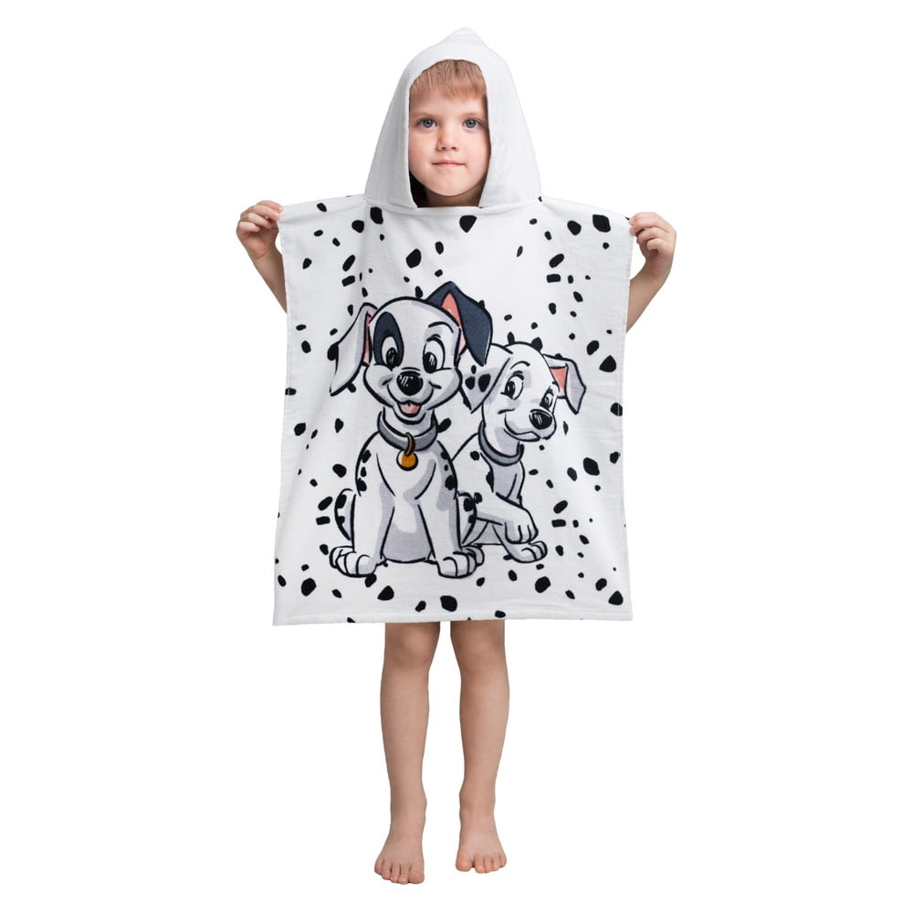 Halat pentru copii alb din frotir 101 Dalmatins – Jerry Fabrics