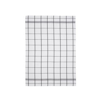 Prosop din bumbac pentru bucătărie södahl geometric, alb - gri, 50 x 70 cm