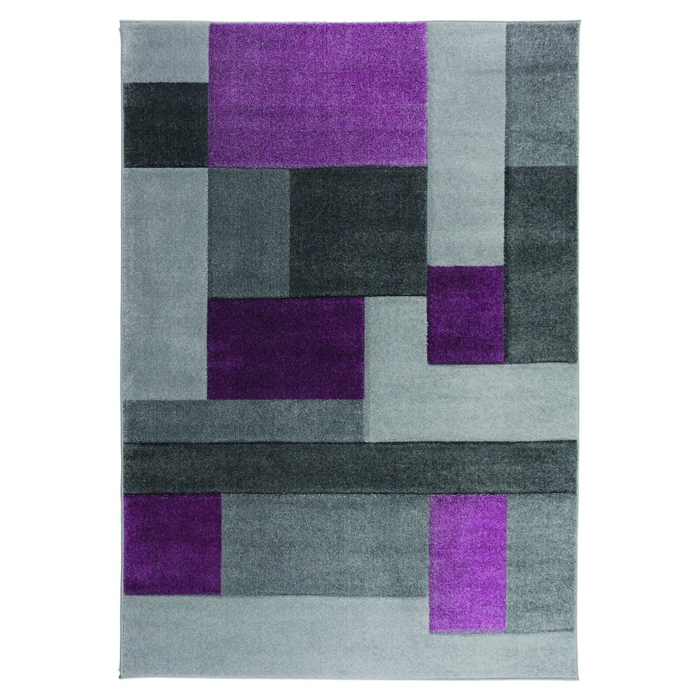 Covor Flair Rugs Cosmos Purple, 160 x 230 cm, gri-mov
