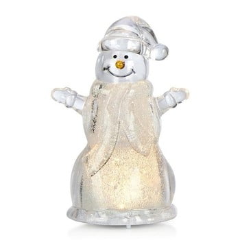 Decorațiune luminoasă cu led markslöjd robban snowman, înălțime 10 cm