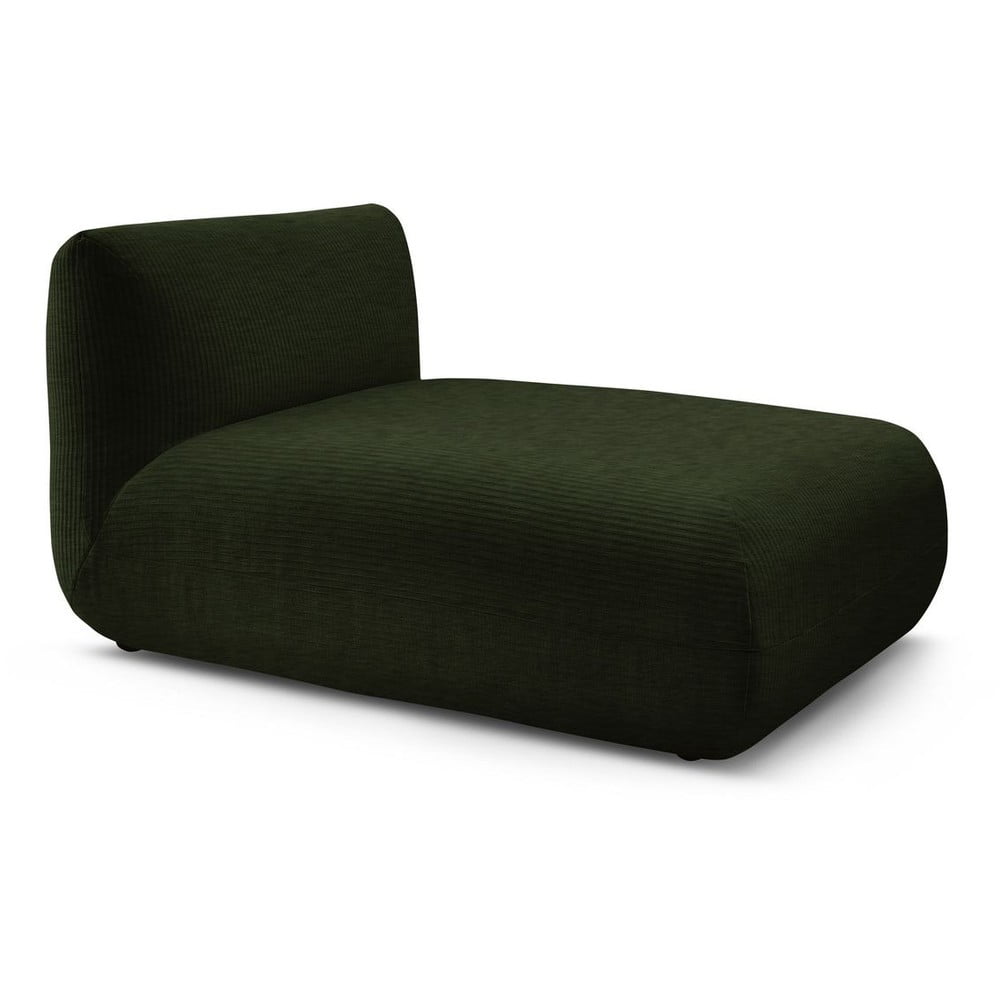 Poza Modul pentru canapea verde cu tapiterie din catifea reiata Lecomte a€“ Bobochic Paris
