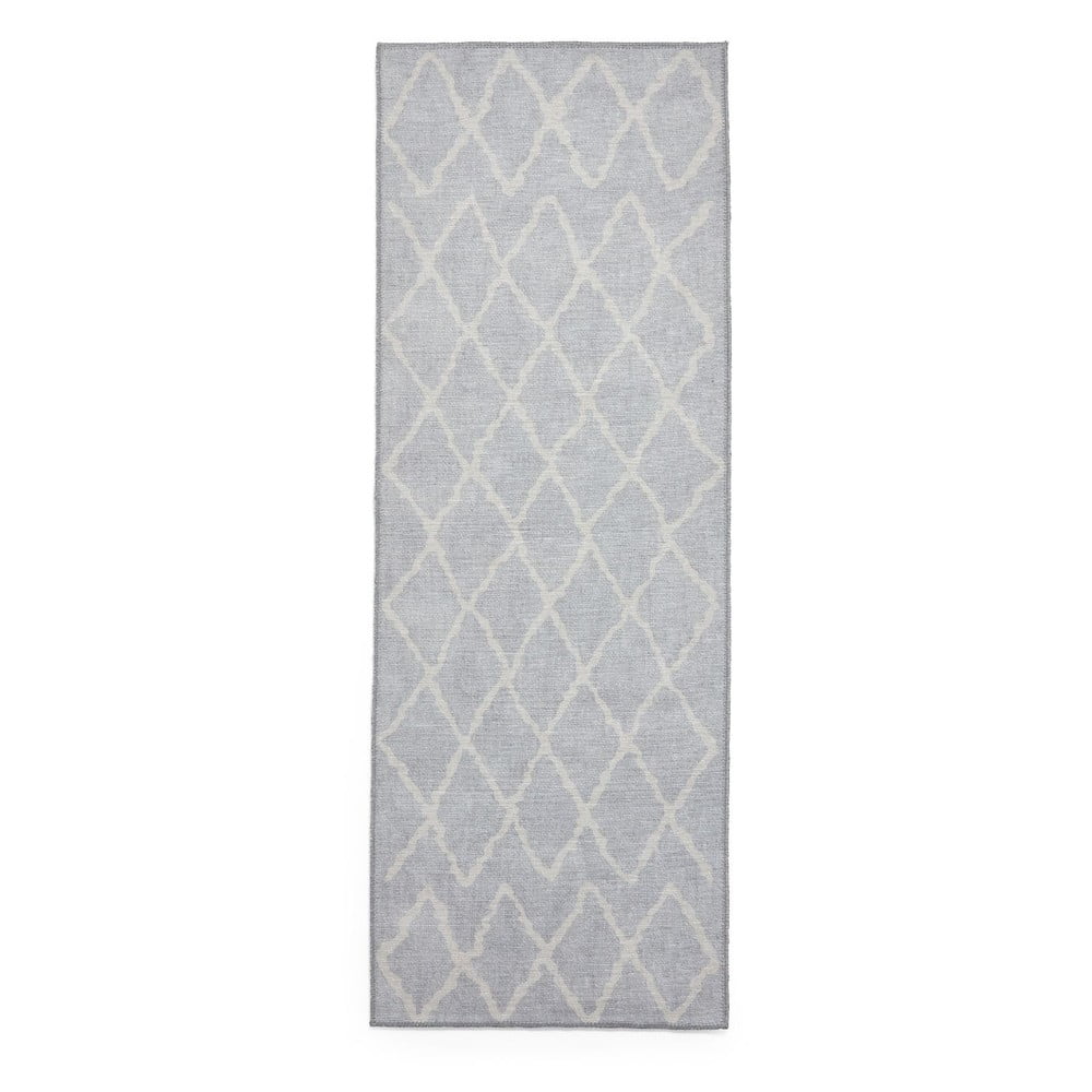 Covor tip traversă gri deschis lavabil 76x230 cm Coral Light Grey – Think Rugs