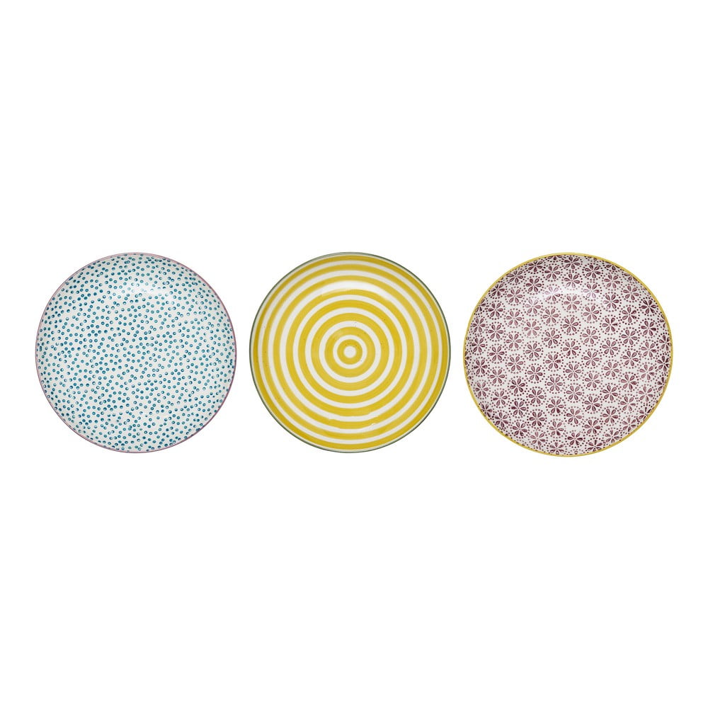 Set de 3 farfurii de desert din gresie ceramică Bloomingville Patrizia, ø 16 cm Bloomingville imagine 2022