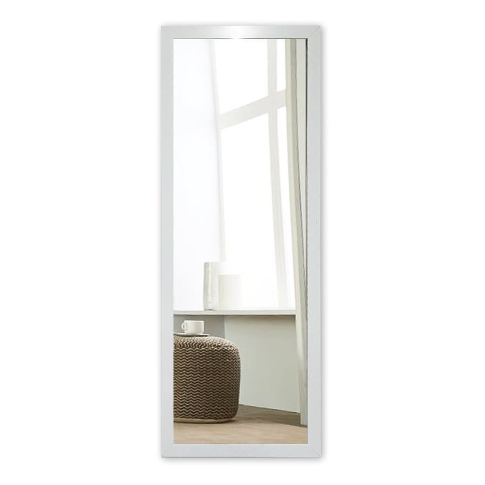 Oglindă de perete cu ramă albă Oyo Concept Ibis, 40 x 105 cm