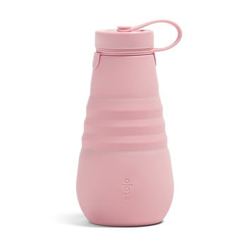 Sticlă pliabilă stojo bottle carnation, 590 ml, roz