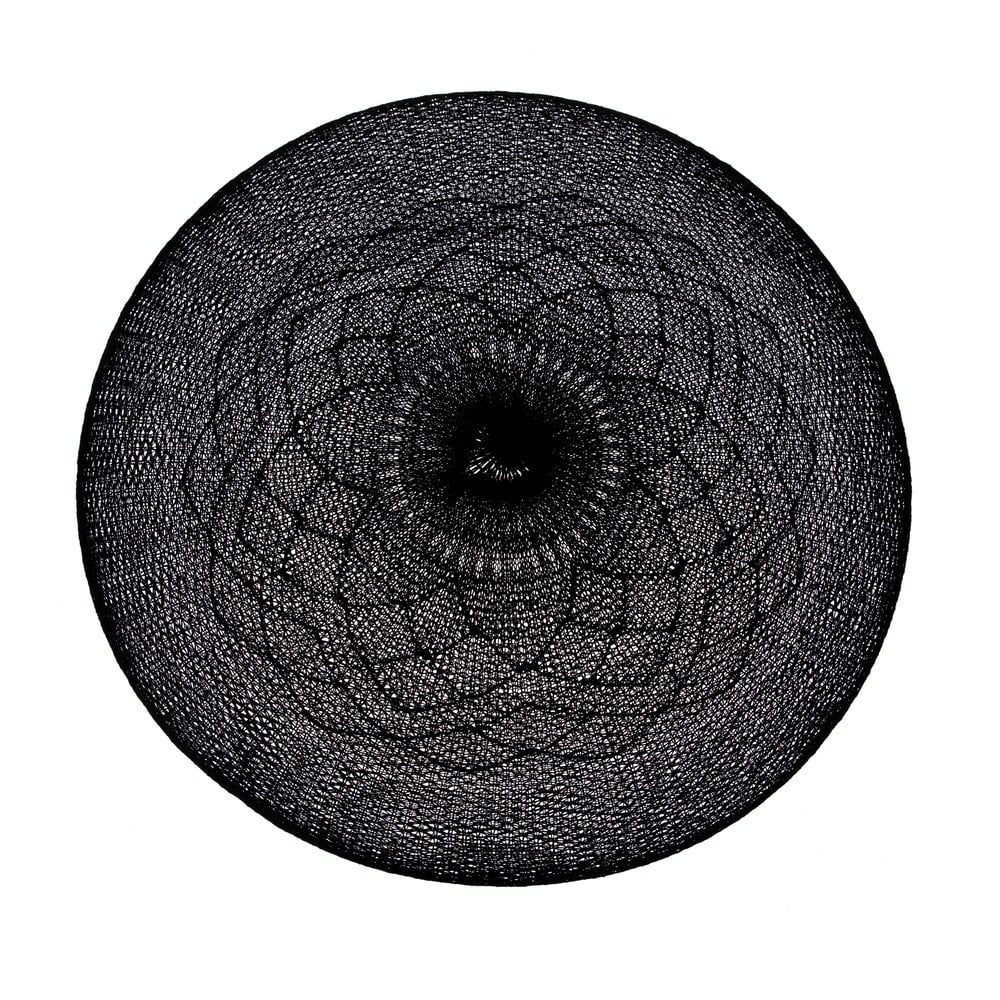 Poza Suport pentru farfurie din plastic negru Ã¸ 38 cm - Dakls