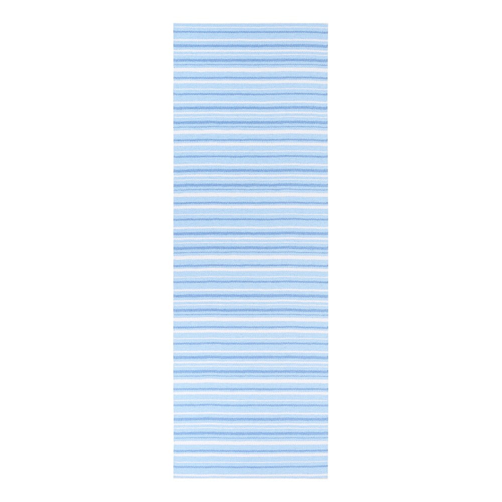 Covor potrivit pentru exterior Narma Hullo, 70 x 250 cm, albastru - alb