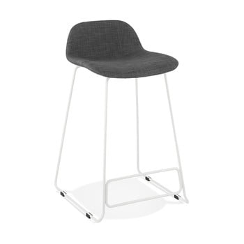Scaun de bar cu picioare albe kokoon vancouver mini, înălțime 66 cm, negru