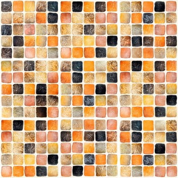 Set 9 autocolante de perete Ambiance Tiles Mosaics Sanded Grade, 10 x 10 cm