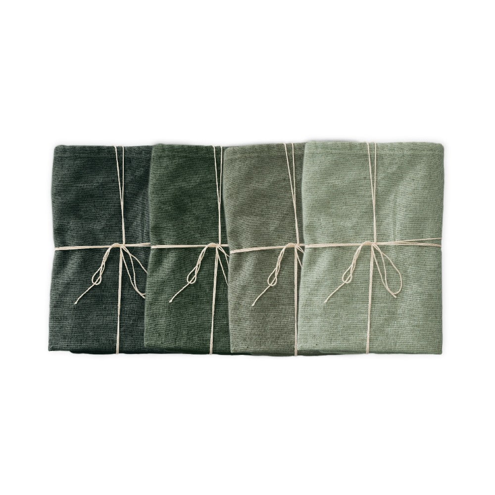  Set 4 șervețele textile Really Nice Things Green Gradient, lățime 40 cm 