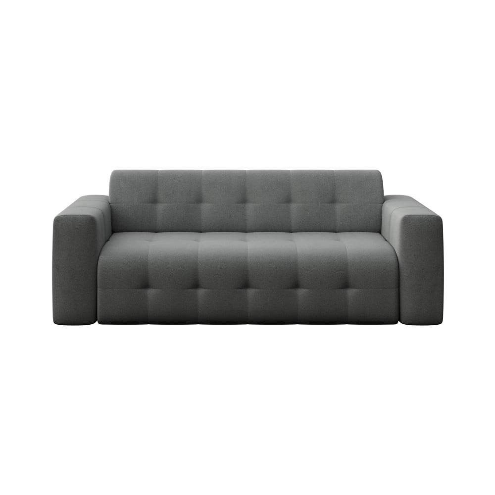 Canapea gri cu tapițerie din catifea 223 cm Tuil – Rodier