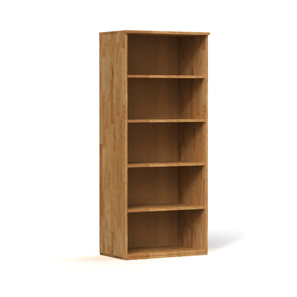 Bibliotecă din lemn de stejar 74×176 cm Vento – The Beds 74x176 imagine noua