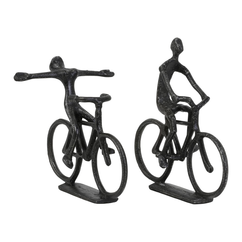  Statuete din metal 2 buc. Cyclists – Light & Living 