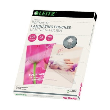 Set 100 folii pentru laminare leitz home office, a4, 125 microni