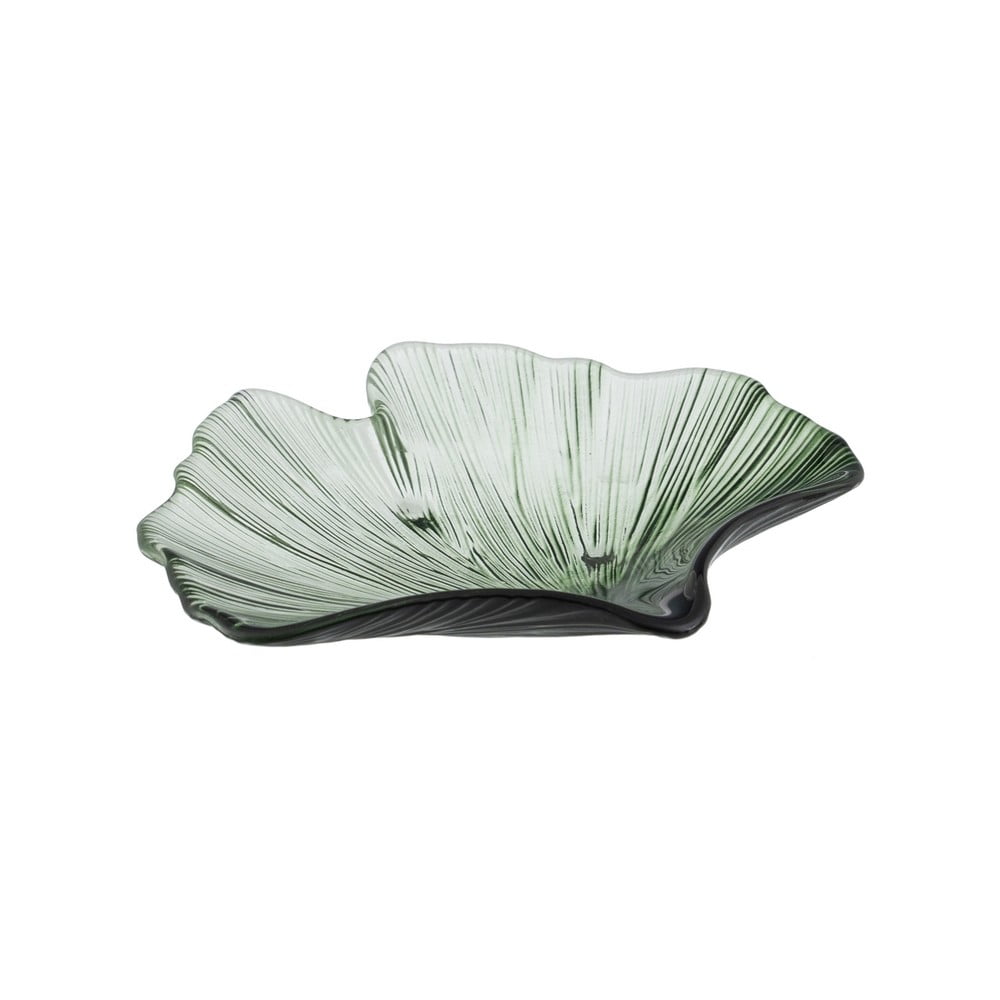 Tavă decorativă din sticlă 16x17 cm Gingko – Ixia