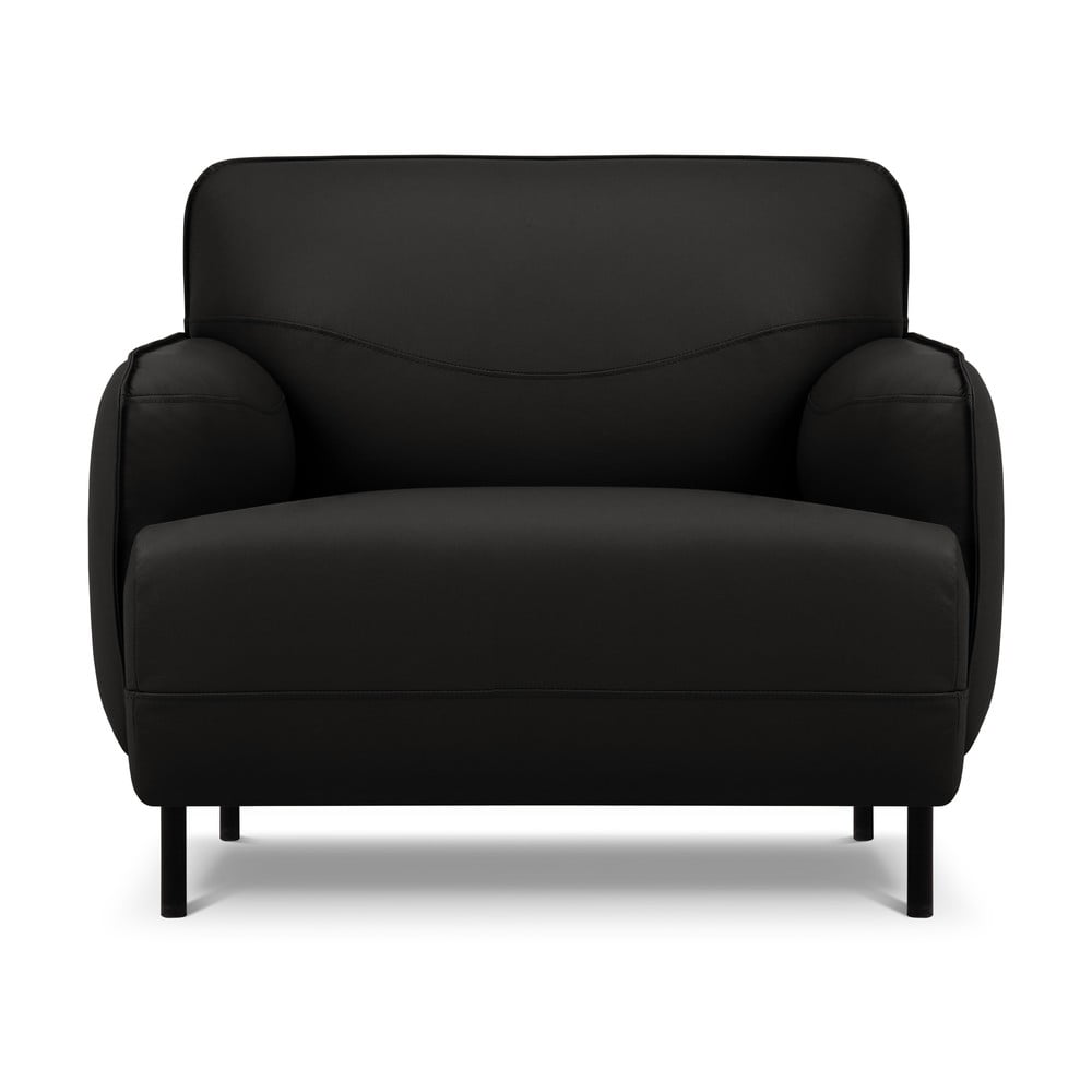 Fotoliu din piele Windsor & Co Sofas Neso, negru bonami.ro imagine model 2022