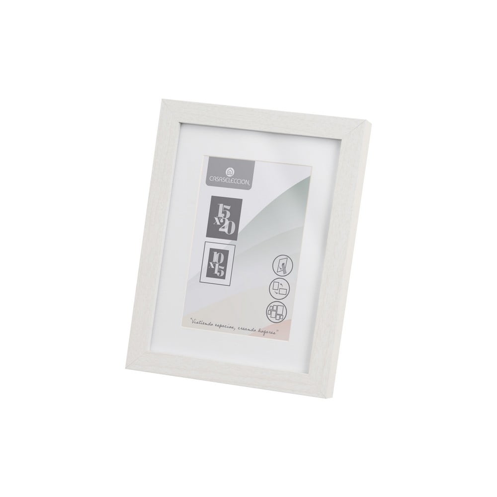 Ramă foto albă cu picior de susținere/de agățat 17,5x22,5 cm Sencillo – Casa Selección