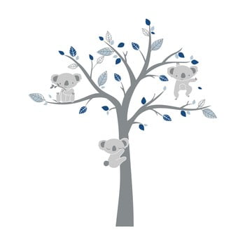 Autocolante de perete pentru camera copiilor ambiance koala cold